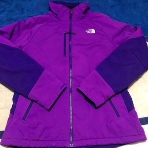 Women's large North Face coat purple